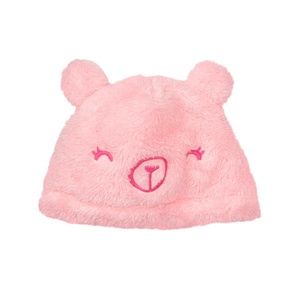 Gymboree Pink Fuzzy Bear Beanie with Ears